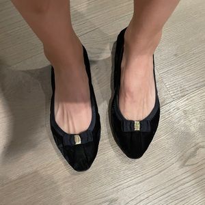 My Ferragamo Velvet Flats